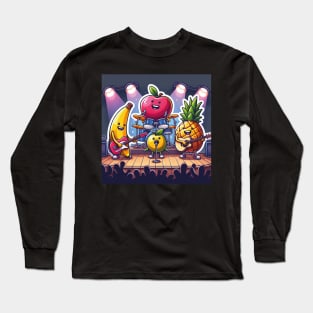 Funny Fruits Singing Long Sleeve T-Shirt